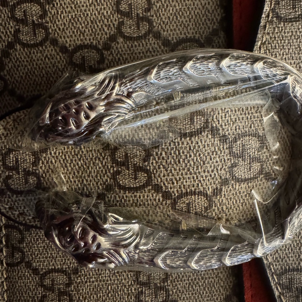 Elegant Monogram Inspired Top Handle Bag with Statement Clasp - Picture 9 of 9